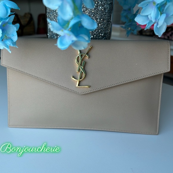 Yves Saint Laurent Tan Clutch Bag - Picture 6 of 12